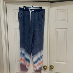 FEAT BlanketBlend ‎ Jogger Tahoe Dip Tie Dye Drawstring Size XL